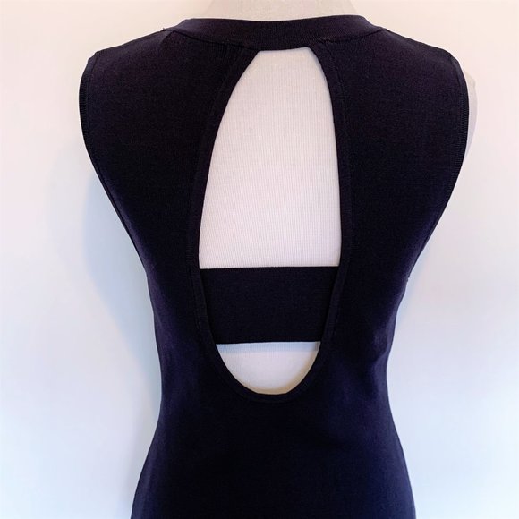 WOW Couture Navy Bodycon Bandage Dress - Large - Picture 3 of 9